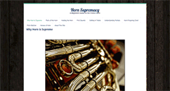 Desktop Screenshot of hornsupremacy.com